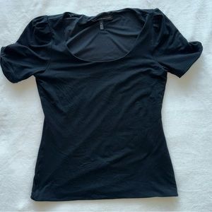 WHBM lined shirt. Puff sleeves. Small. EUC - worn once.